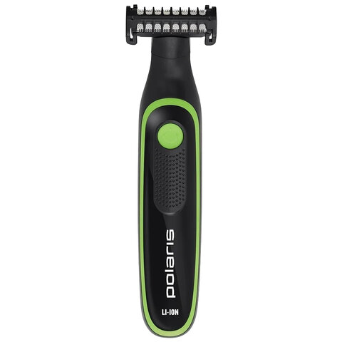 Триммер для бороды POLARIS PHC 0303RB, 3 насадки, длина 0.2-5 мм, беспроводной, черны