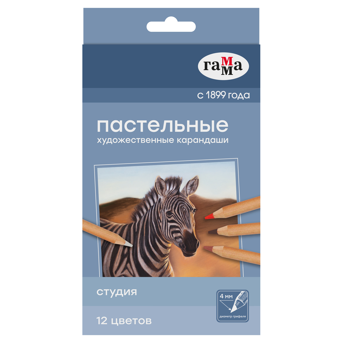 Пастельные карандаши Гамма "Студия", 12цв.