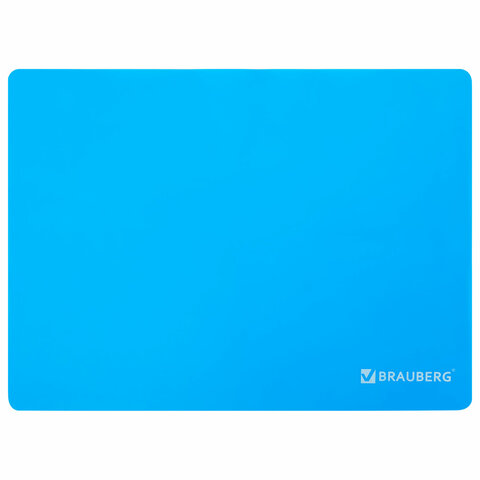 Настольное покрытие для труда и творческих занятий, силикон, BRAUBERG, голубая, 30х40 см, 272373