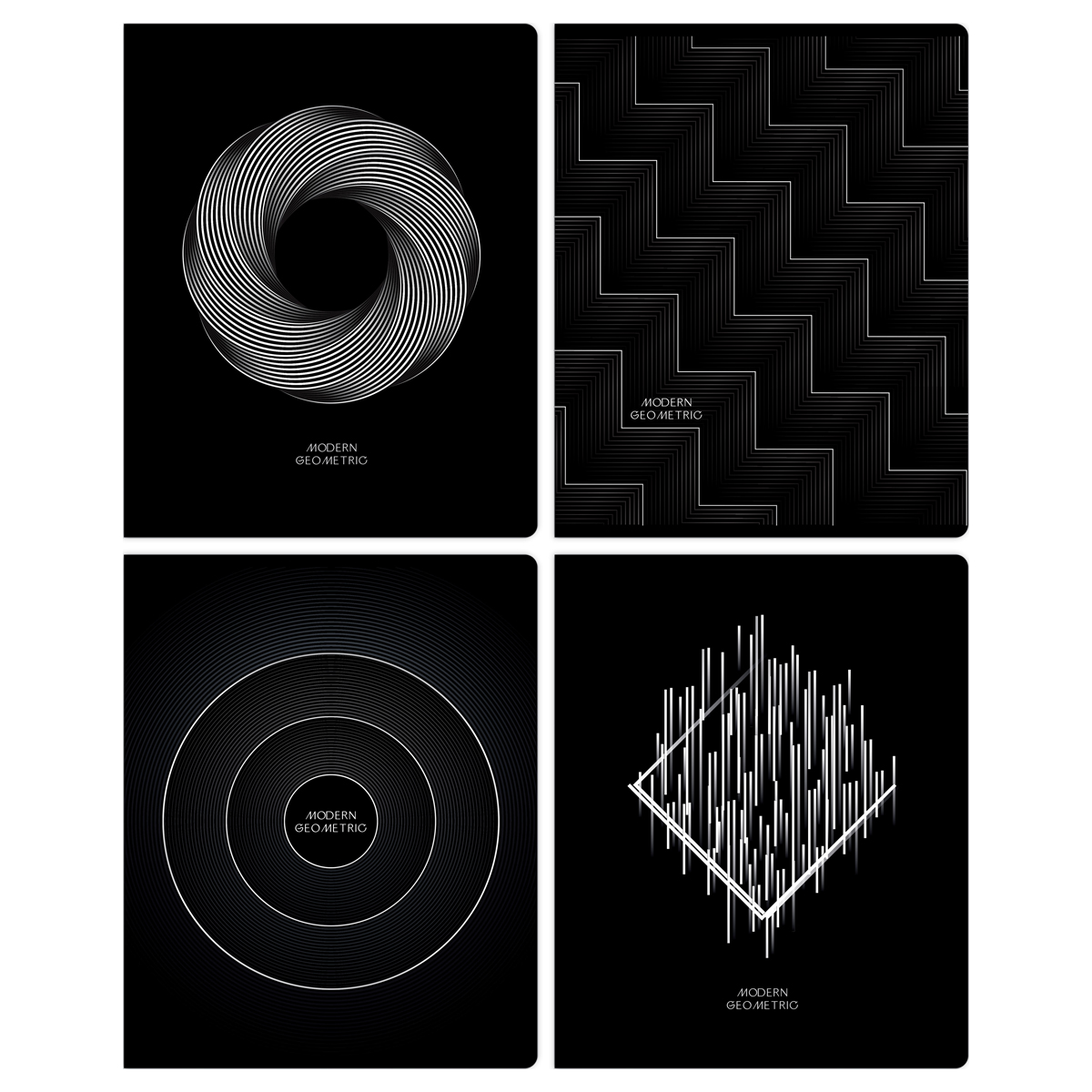 Тетрадь 48л., А5, клетка Greenwich Line "Геометрия", матовая ламинация, тиснение фольгой, 70г/м2