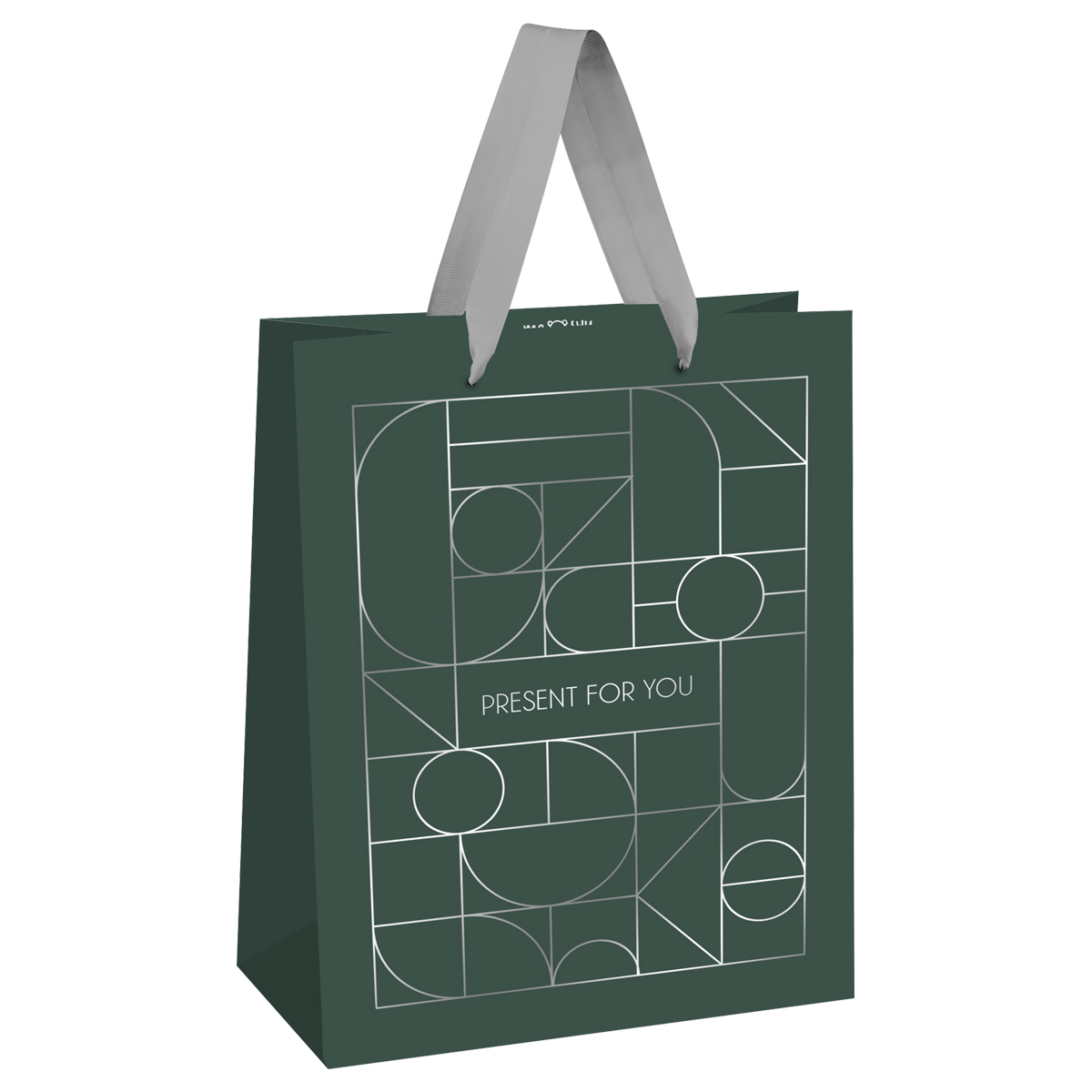 Пакет подарочный 18*23*10см MESHU "Strict lines", фольга, матовая ламинация, ассорти