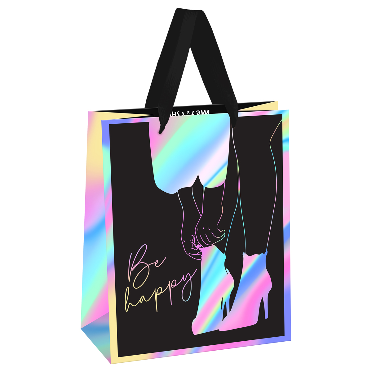 Пакет подарочный 18*23*10см MESHU "Women style",  матовая ламинация