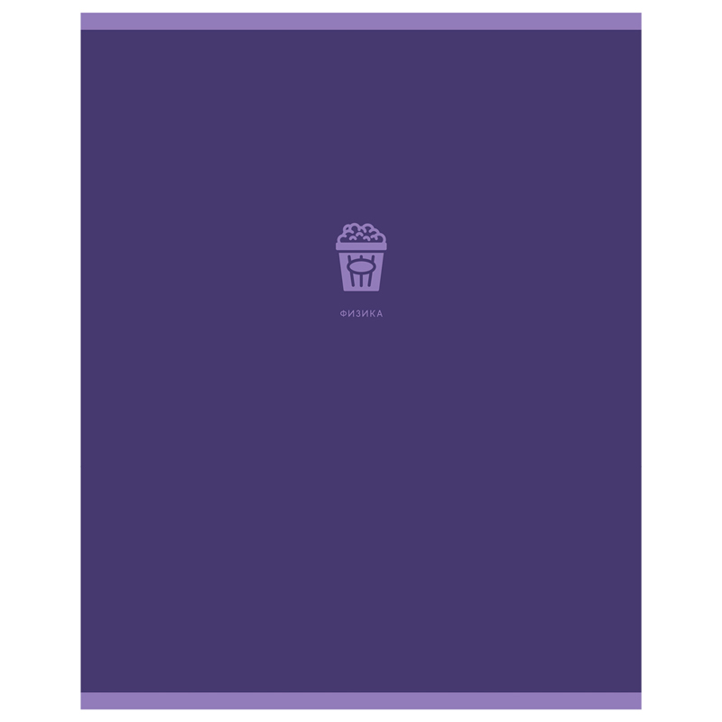 Тетрадь предметная 48л. BG "Monocolor. Element" - Физика, ламинация soft-touch, выборочный лак, 70г/м2