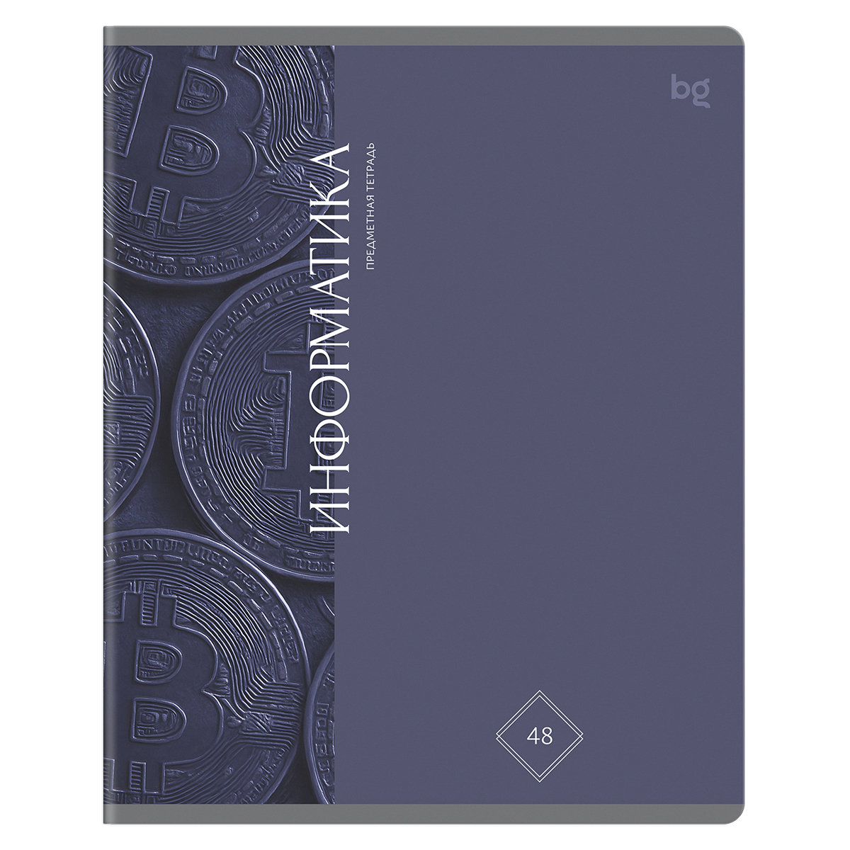 Тетрадь предметная 48л. BG "Гармония знаний" - Информатика, soft-touch ламинация