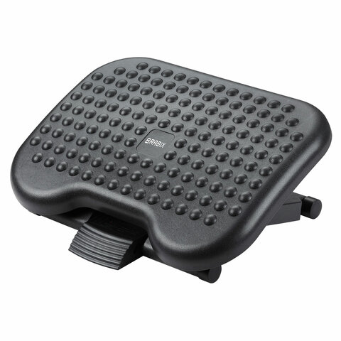 Подставка для ног BRABIX "Ultra 1" 46х34 см, регулировка высоты и угла наклона, 533036