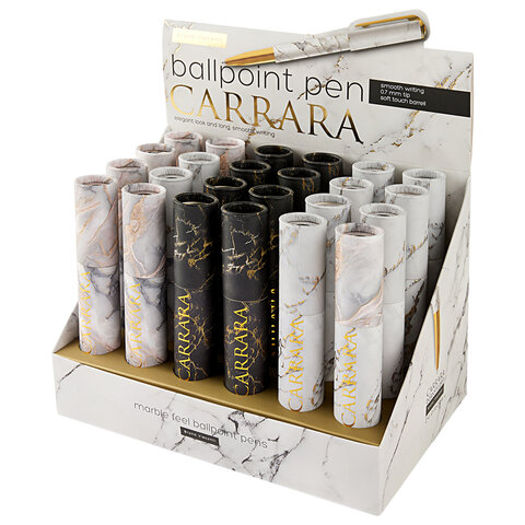 Ручка шариковая в футляре BRUNO VISCONTI "DreamWrite Carrara", СИНЯЯ, корпус ассорти, 0,5 мм, 20-0264/61