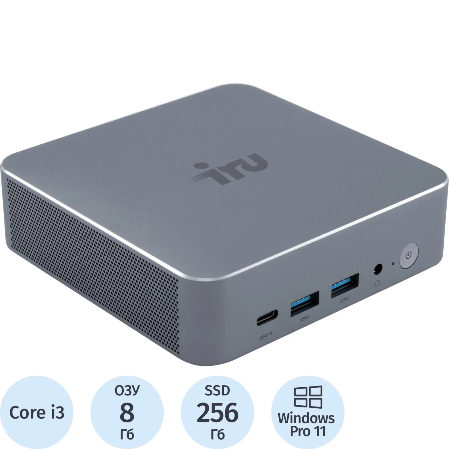 Мини ПК IRU Tactio 515 (2108510)i3 1220P/8Gb/SSD256Gb/W11P