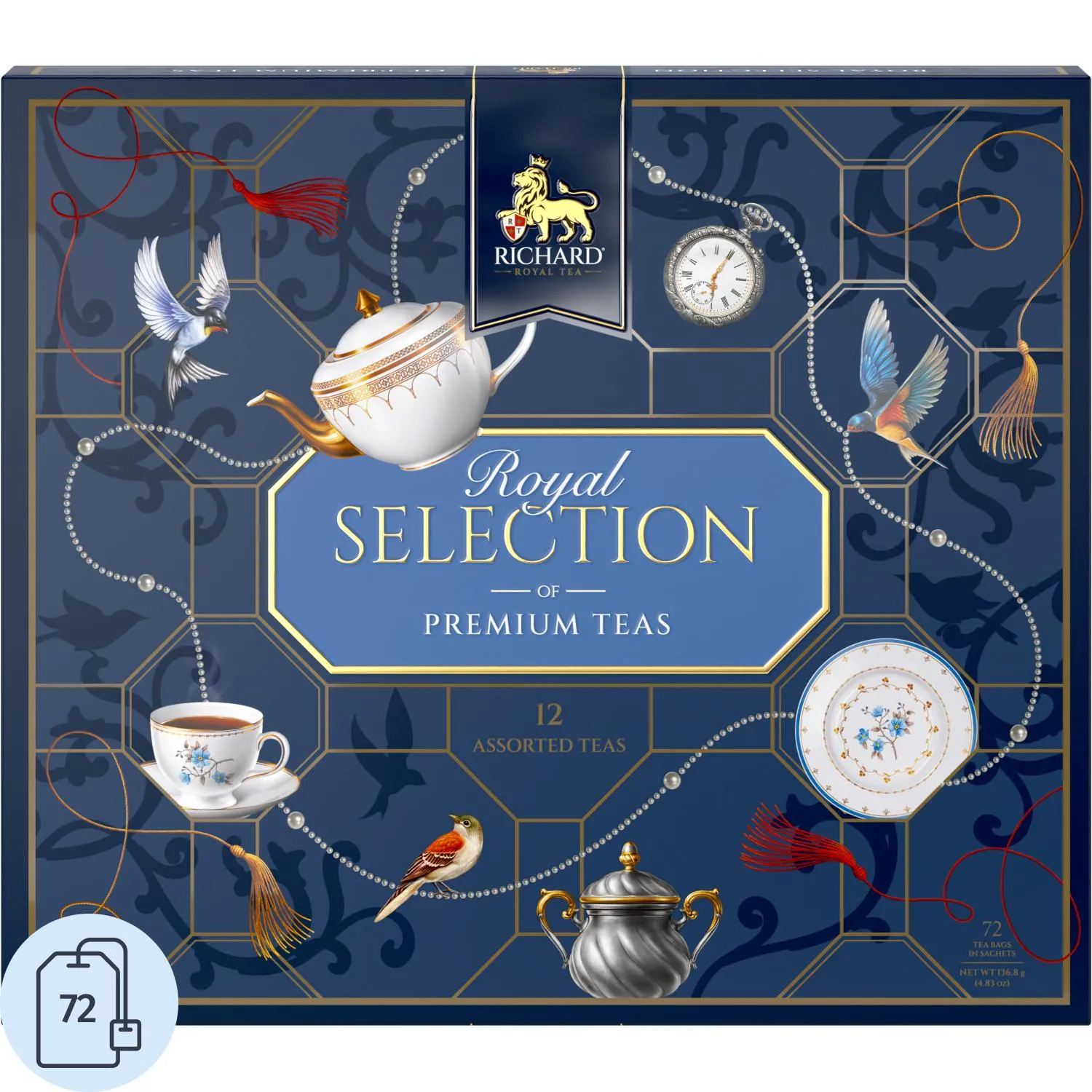 Чай Richard Royal Selection of Premium Teas, 72пак