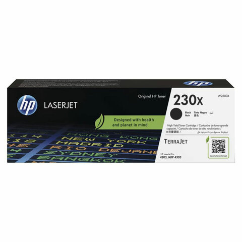 Картридж лазерный HP (W2300X) для Color LaserJet Pro 4303/4203, черный, ресурс 7500 cтр, оригинальный