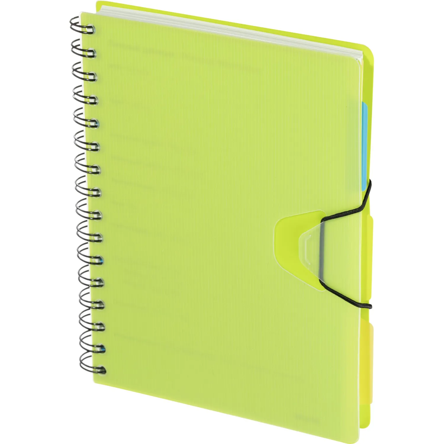 Ежедневник недатированный Bright Colours на спирали,  А5, 272 стр., ЛАЙМ