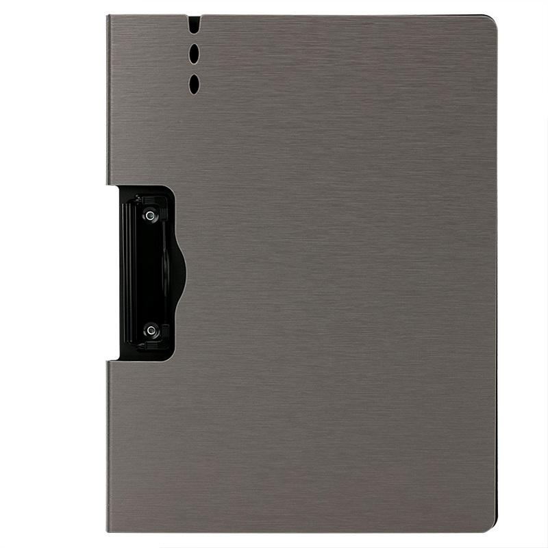 Папка-планшет A4 РР с крышкой темно-серый 64512