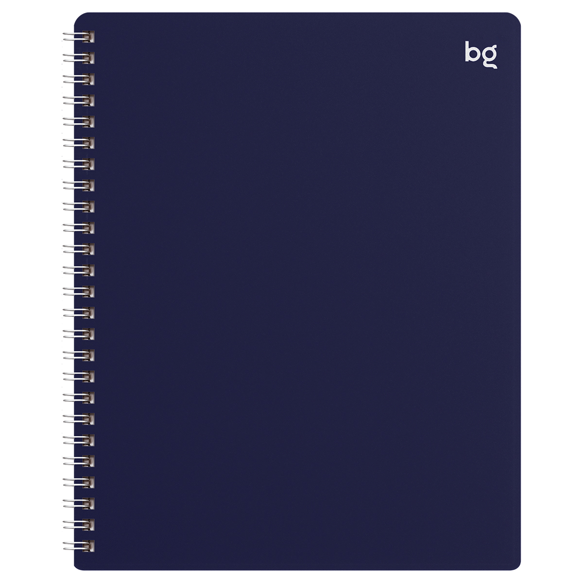 Тетрадь 80л., клетка на гребне BG "База", пластиковая обложка, синий