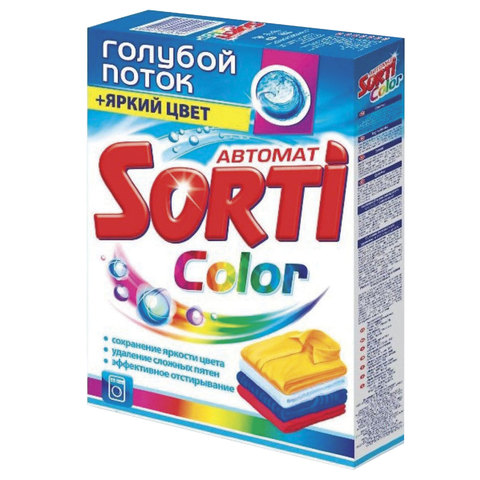 Стиральный порошок-автомат 350 г, SORTI (Сорти) "Color", 8570-3