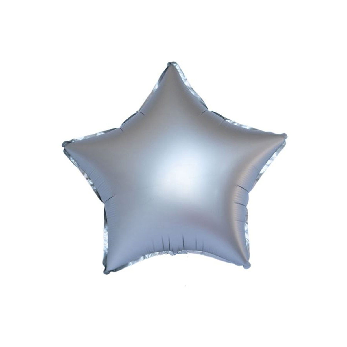 Водушный шар, 45см, ПатиБум, "Звезда. Серебро", фольгированный