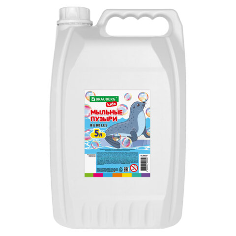 Мыльные пузыри 5000 мл, индивидуальная упаковка, BRAUBERG KIDS, код 1С