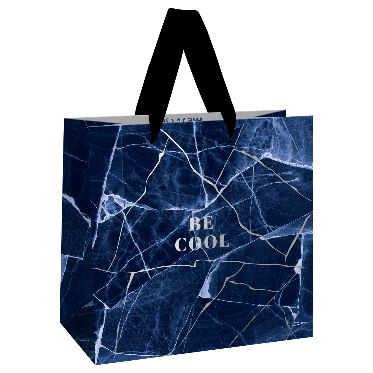 Пакет подарочный 20*20*10см MESHU "Lake", фольга,  матовая ламинация