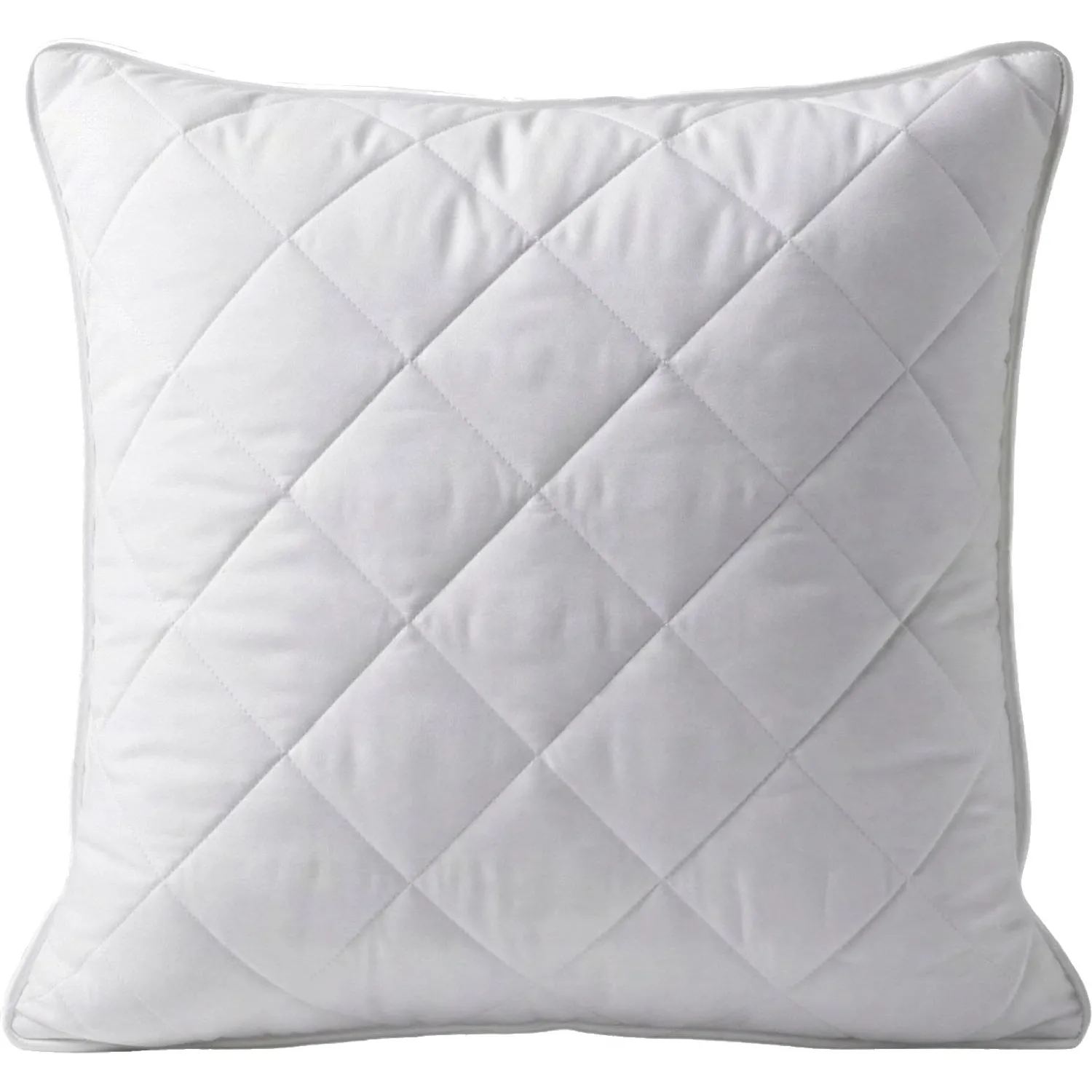 Подушка 70х70, стеган,(холлофайбер/микрофибра),кант, 850 г.,бел. , 2шт/уп