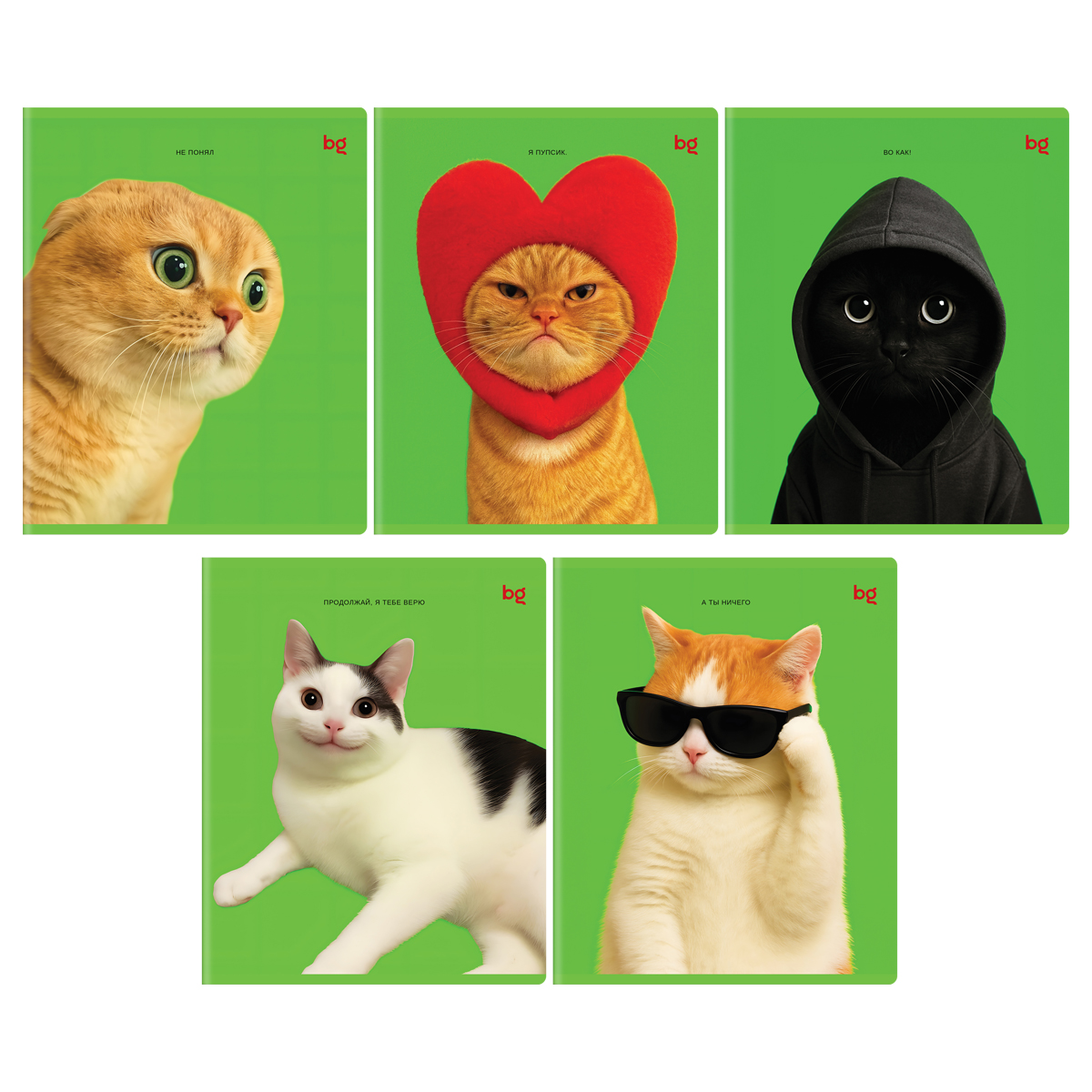 Тетрадь 48л., А5, клетка BG "Во как!", выб. лак