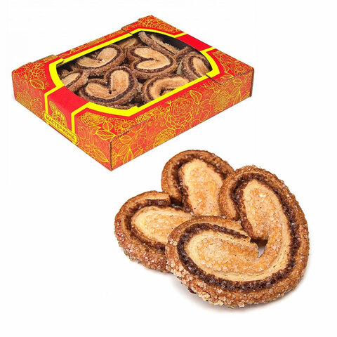 Печенье сдобное СЕВЕРНАЯ СТОЛИЦА "Невские Валентинки" с карамелью 300 г, картонная коробка