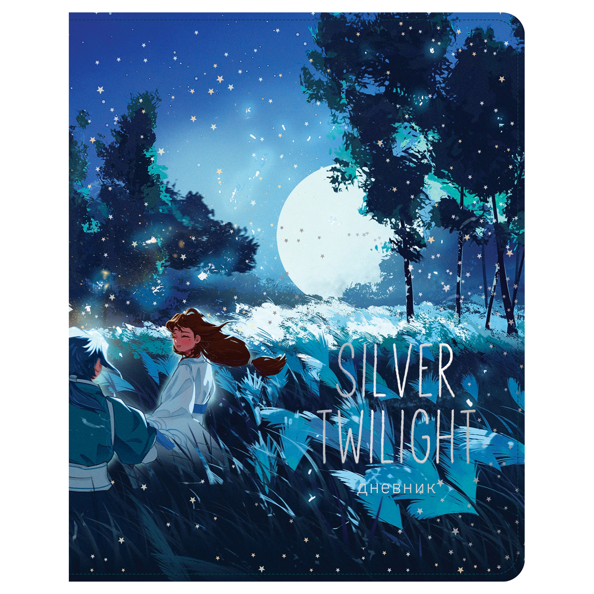 УЦЕНКА - Дневник 1-11 кл. 48л. ЛАЙТ Greenwich Line "Silver twilight", иск. кожа, УФ-печать, тисн. фольгой, тон. блок, ляссе