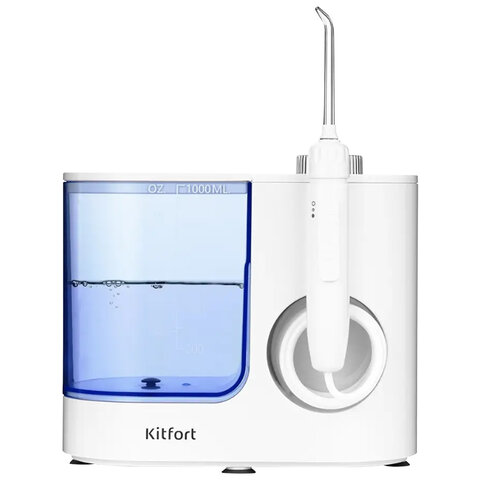 Ирригатор для полости рта KITFORT КТ-2914, стационарный, емкость резервуара 1л, 6 нас