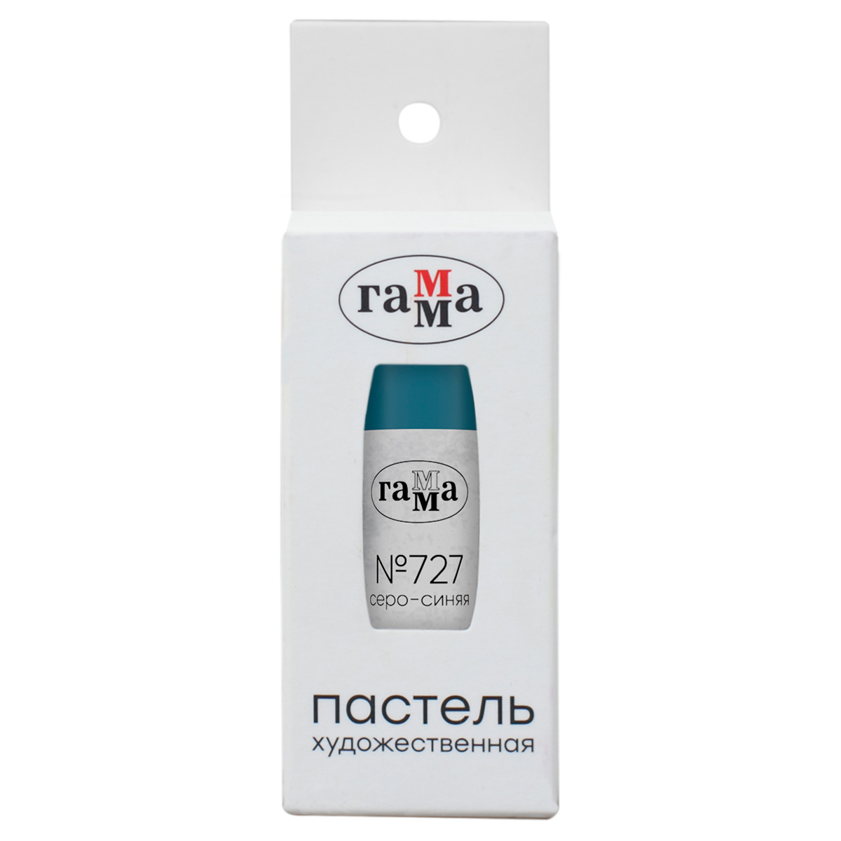 Пастель художественная Гамма, серо-синяя №727, штучная, картон. упаковка