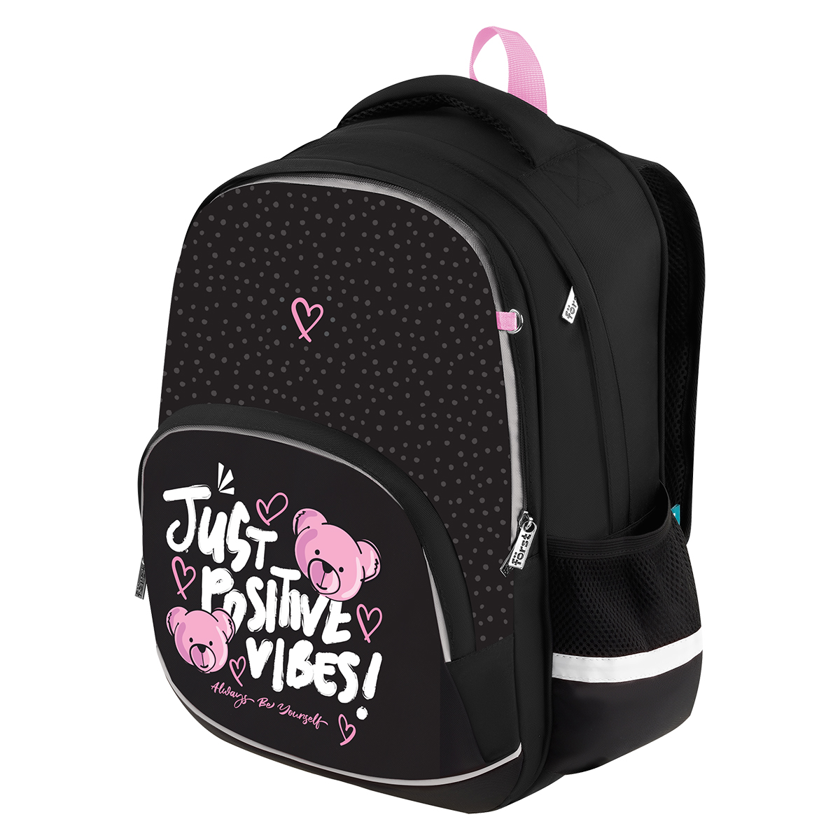 Рюкзак Först Comfort "Just Positive" 39*28*13см, 2 отделения, 3 кармана, анатомическая спинка