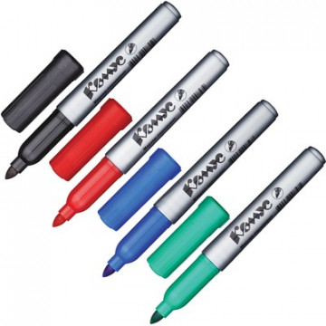 Набор маркеров перманентных КОМУС PY2304 круглый наконечник 1-4мм. наб 4цв