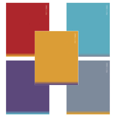 Тетрадь обложка пластик, А5 48л. скоба, клетка, HATBER, PROстиль (микс в спайке), 090231, 48Т5В1пл