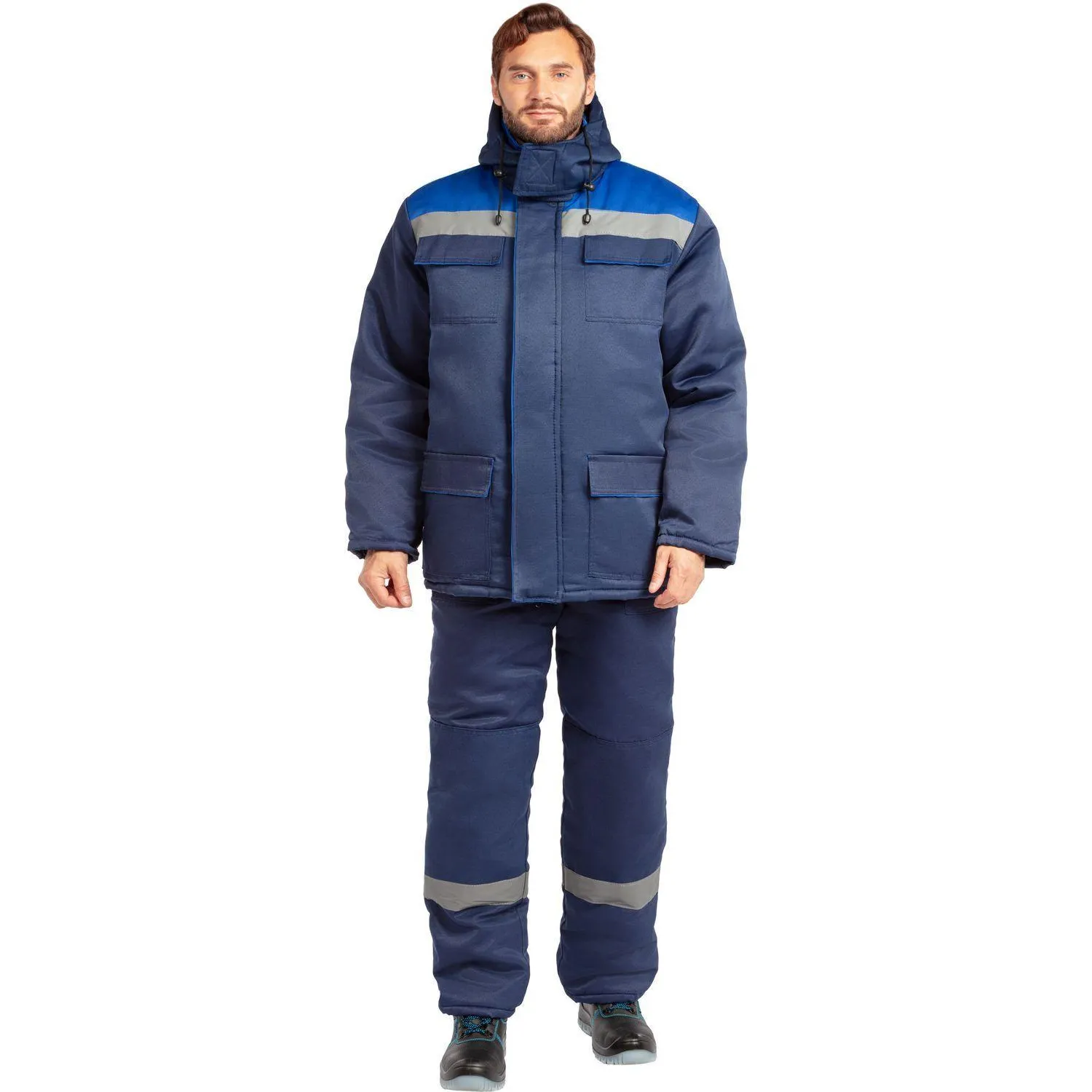 Костюм зим муж (куртка, пк) з12 с СОП син/вас 88-92/170-176