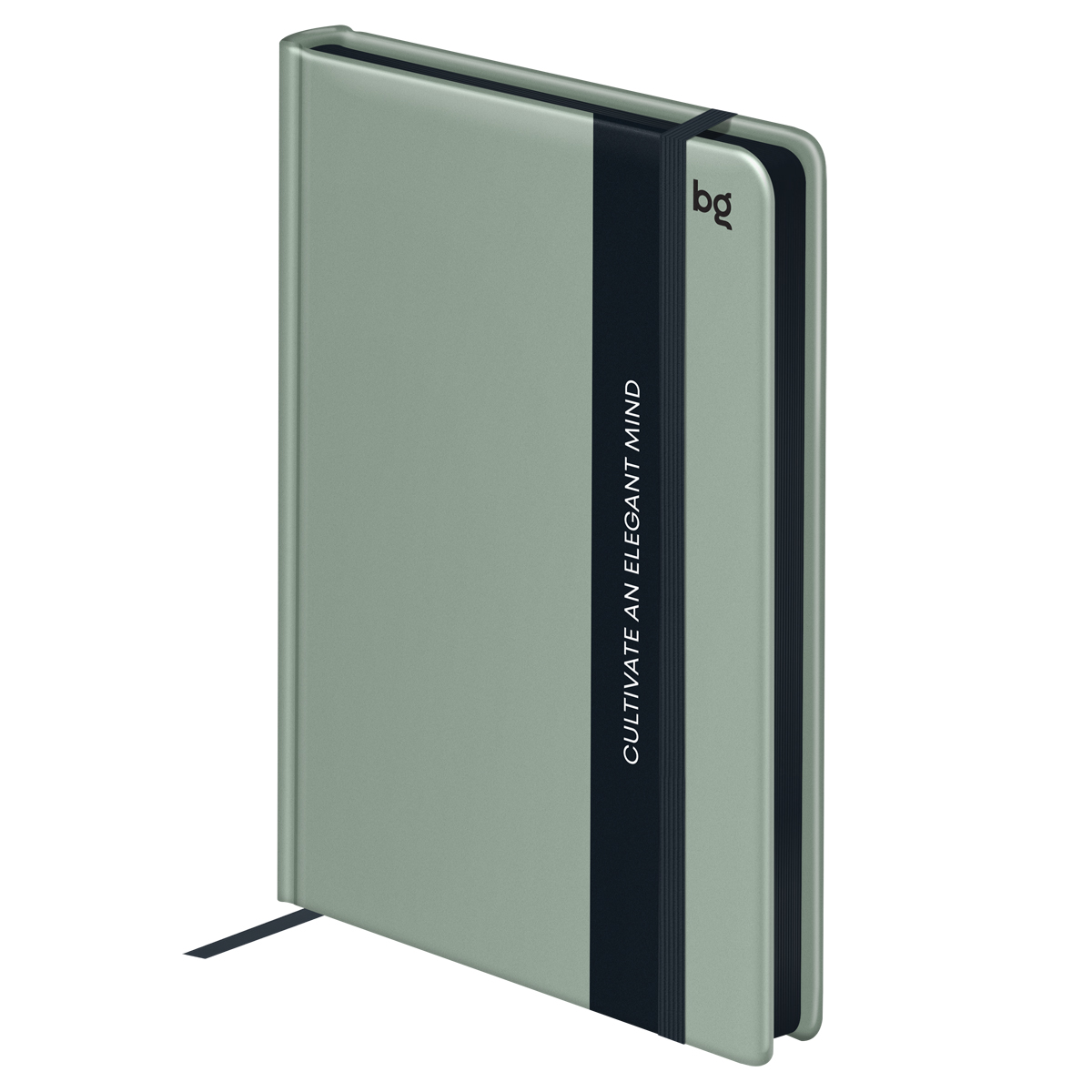 Ежедневник недатированный, А6, 136л., 7БЦ, BG"Monochrome. Foliage", зеленый, soft touch, с резинкой