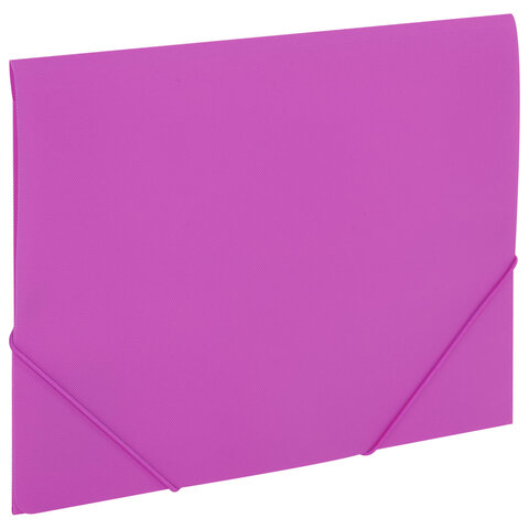 Папка на резинках А4 BRAUBERG PIXEL, фиолетовая, до 300 листов, 0,5 мм, 273042