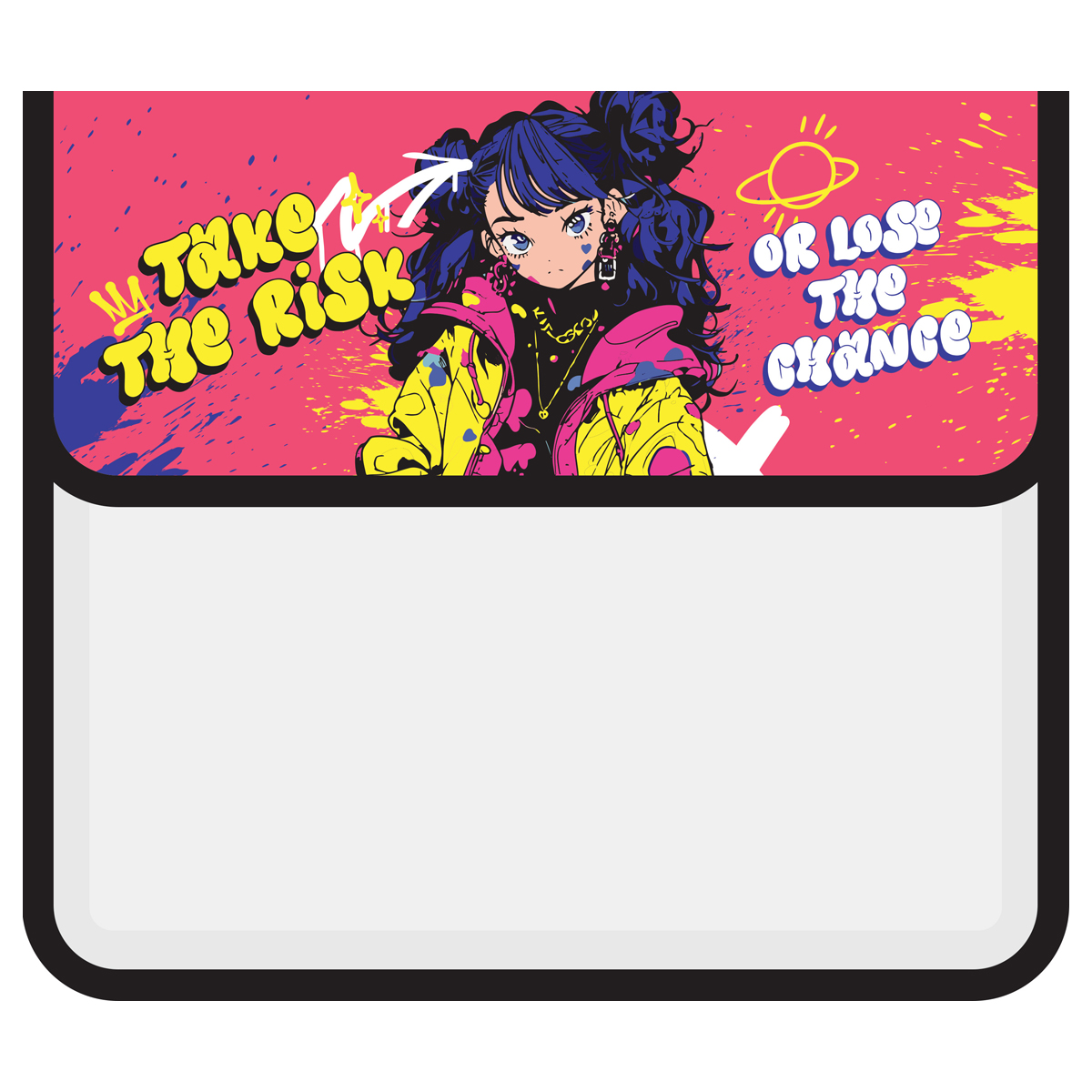 Папка для тетрадей 1 отделение, ArtSpace "Cheeky girl", А5, пластик, на липучке