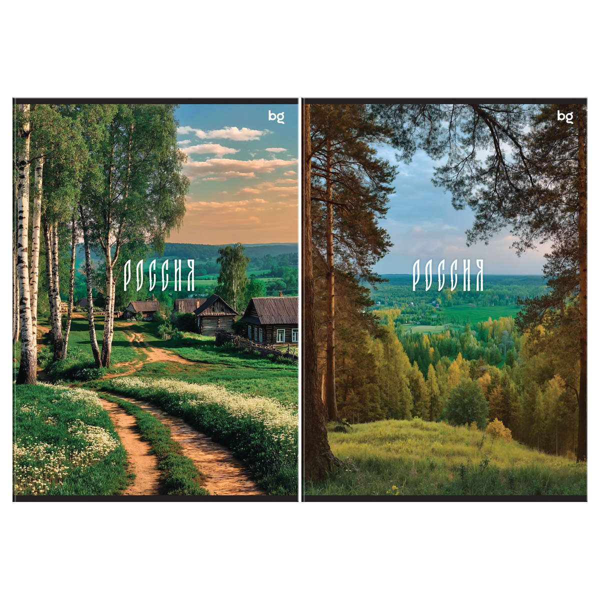 Тетрадь 48л., А4, клетка BG "Родные места"