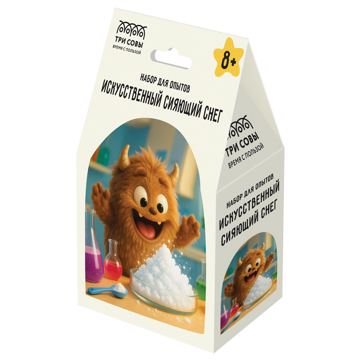 Набор для проведения опытов ТРИ СОВЫ "Искусственный сияющий снег"