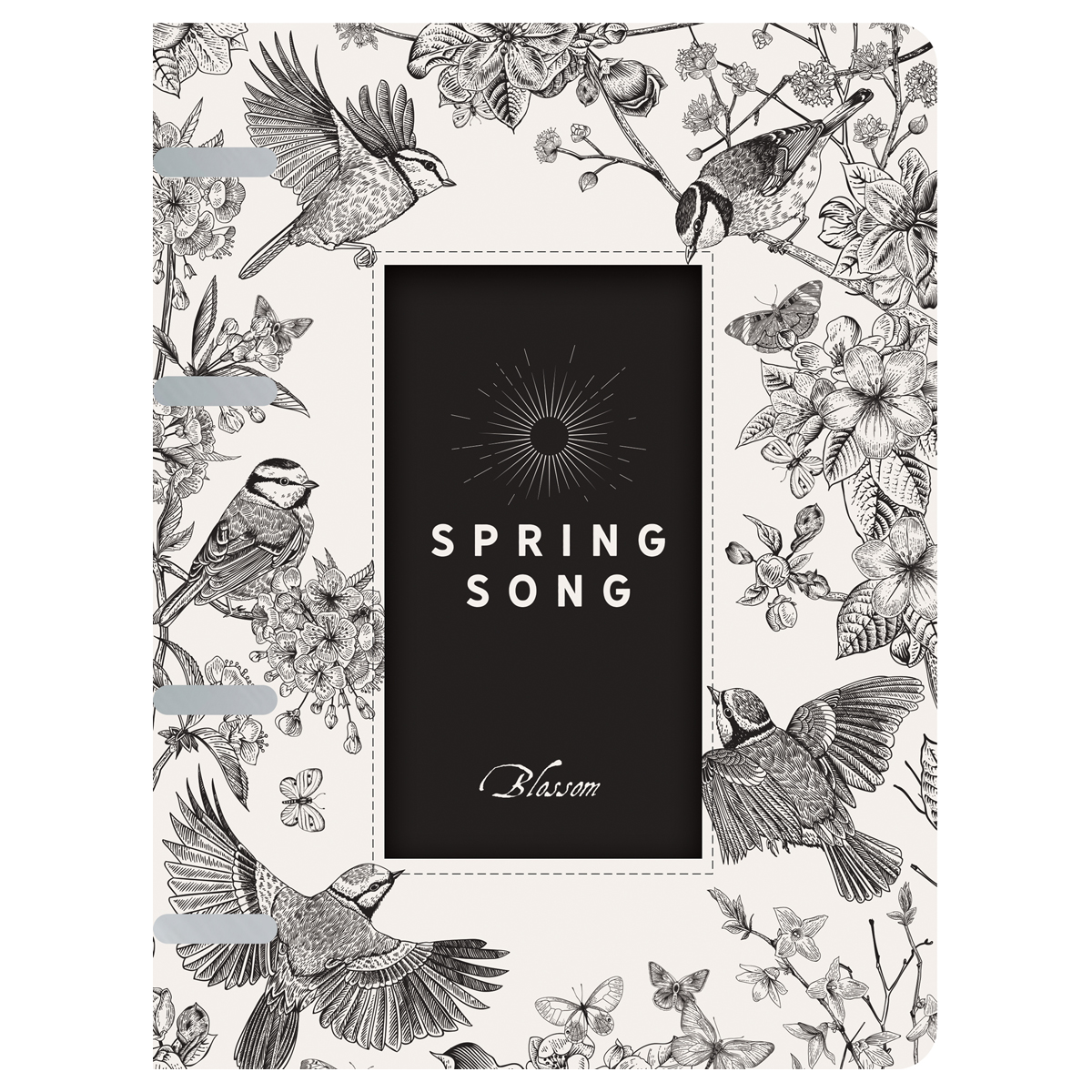 Тетрадь на кольцах А5, 80л. ЛАЙТ, кожзам, Greenwich Line "Spring song", тон. блок