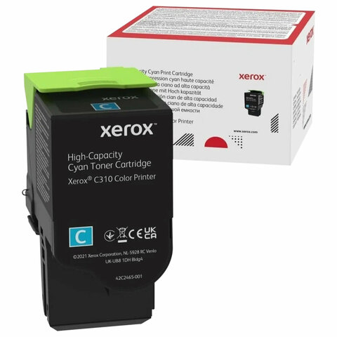 Картридж лазерный XEROX (006R04369) C310/C315, голубой, ресурс 5500 стр, ОРИГИНАЛЬНЫЙ