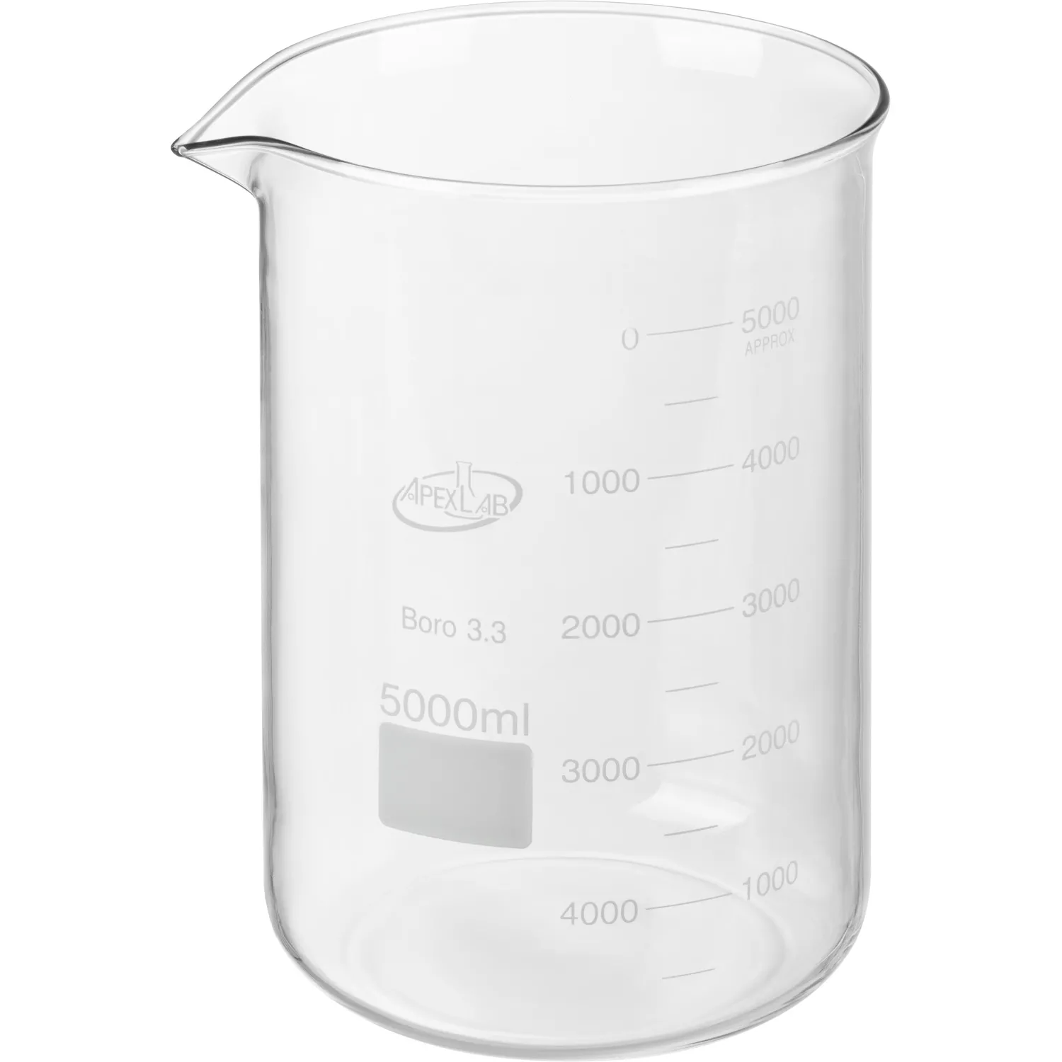 Лабораторный стакан Н-1-5000 ТС, с дел., ГОСТ 23932-90