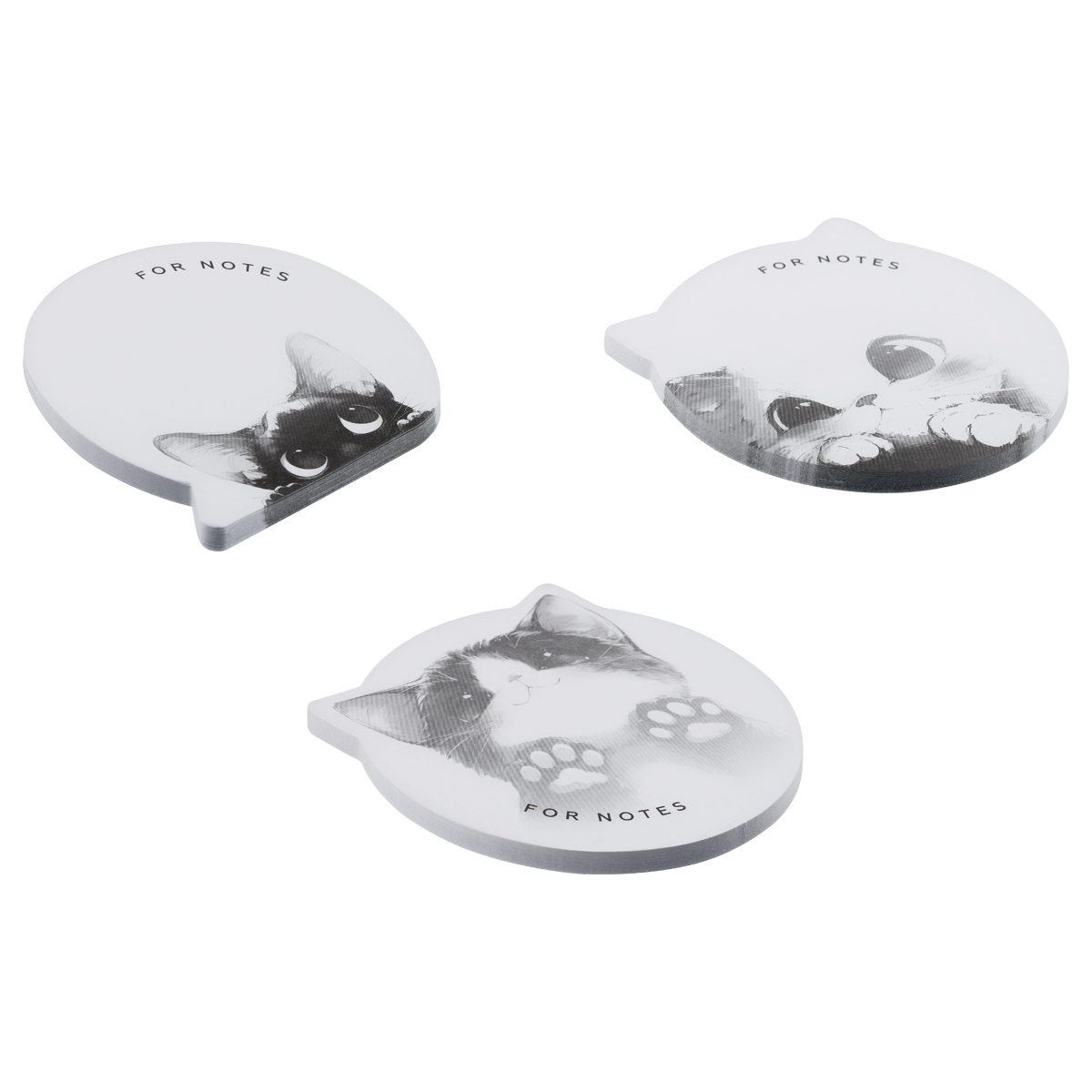 Самоклеящийся блок MESHU "Cute Notes",40л., ассорти, европодвес