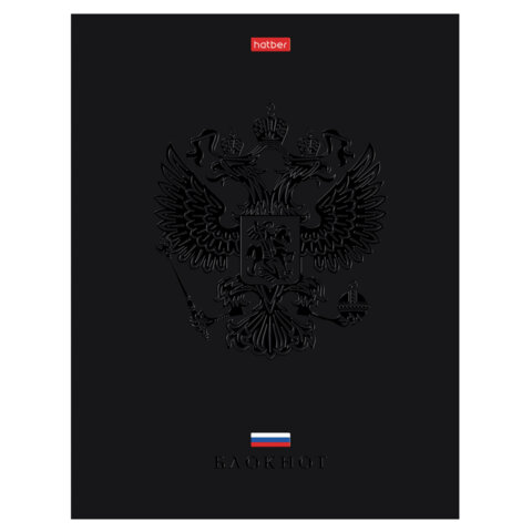 Блокнот А5 167х216мм, 80л, твёрдый, клетка, матовая лам., лак, блок 5цв, HATBER, Россия, 085282, 80ББ5лолВ130989