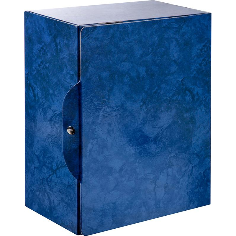 Короб архивный Attache на кнопке 150мм, синий мрам, ламин.картон