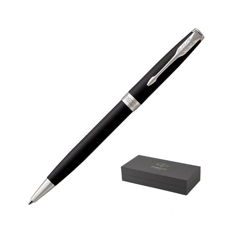 Ручка шариковая  PARKER SONNET MATT BLACK CT черный 0 ,8мм 1931524