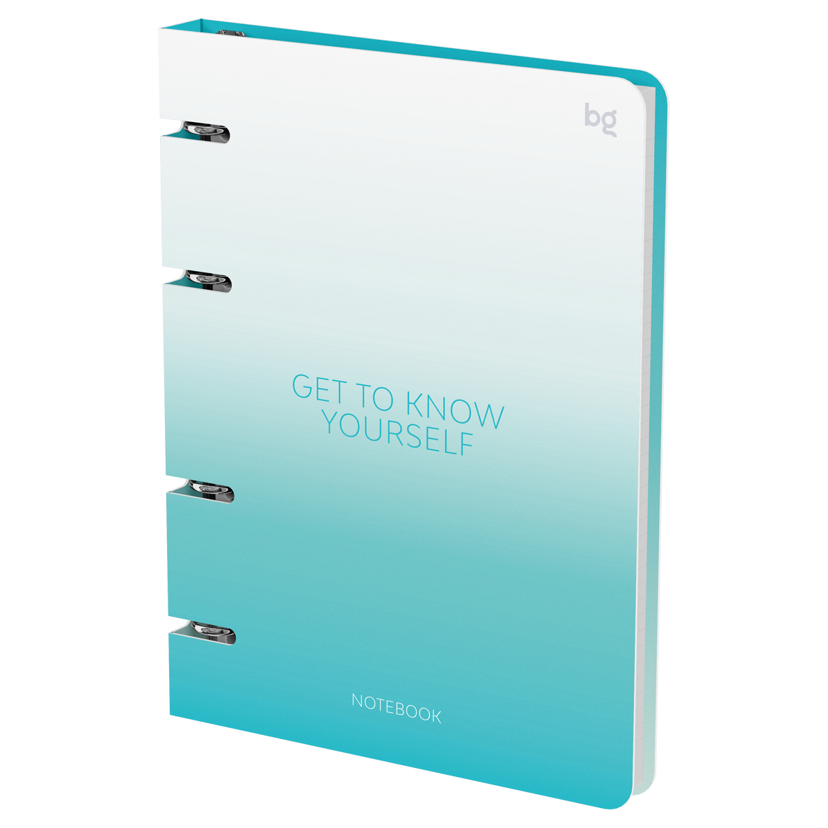 Тетрадь на кольцах А5, 120л., BG "Градиент", картон, матовая ламинация