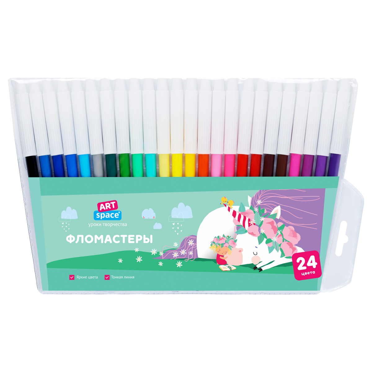 Фломастеры ArtSpace "Рассказы" 24цв., ПВХ, европодвес