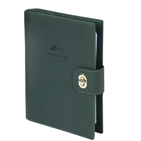 Ежедневник-органайзер недатированный B5 167х240мм BRAUBERG "Nova", под кожу, 160л, зеленый, 116202