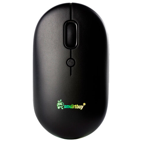 Мышь беспроводная бесшумная SMARTBUY 328AG, USB, 3 кнопки + 1 колесо-кнопка, черный, SBM328AGK