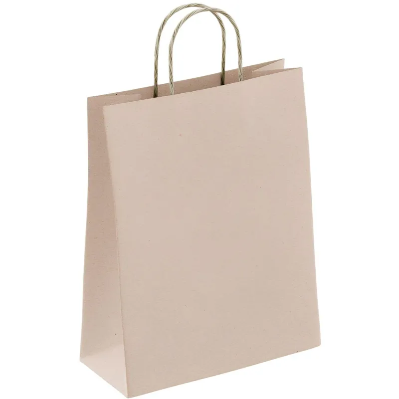 Пакет бумажный 250х220х120 мм с кручеными ручками, ЭКОКРАФТ. 90гр. 250шт/уп