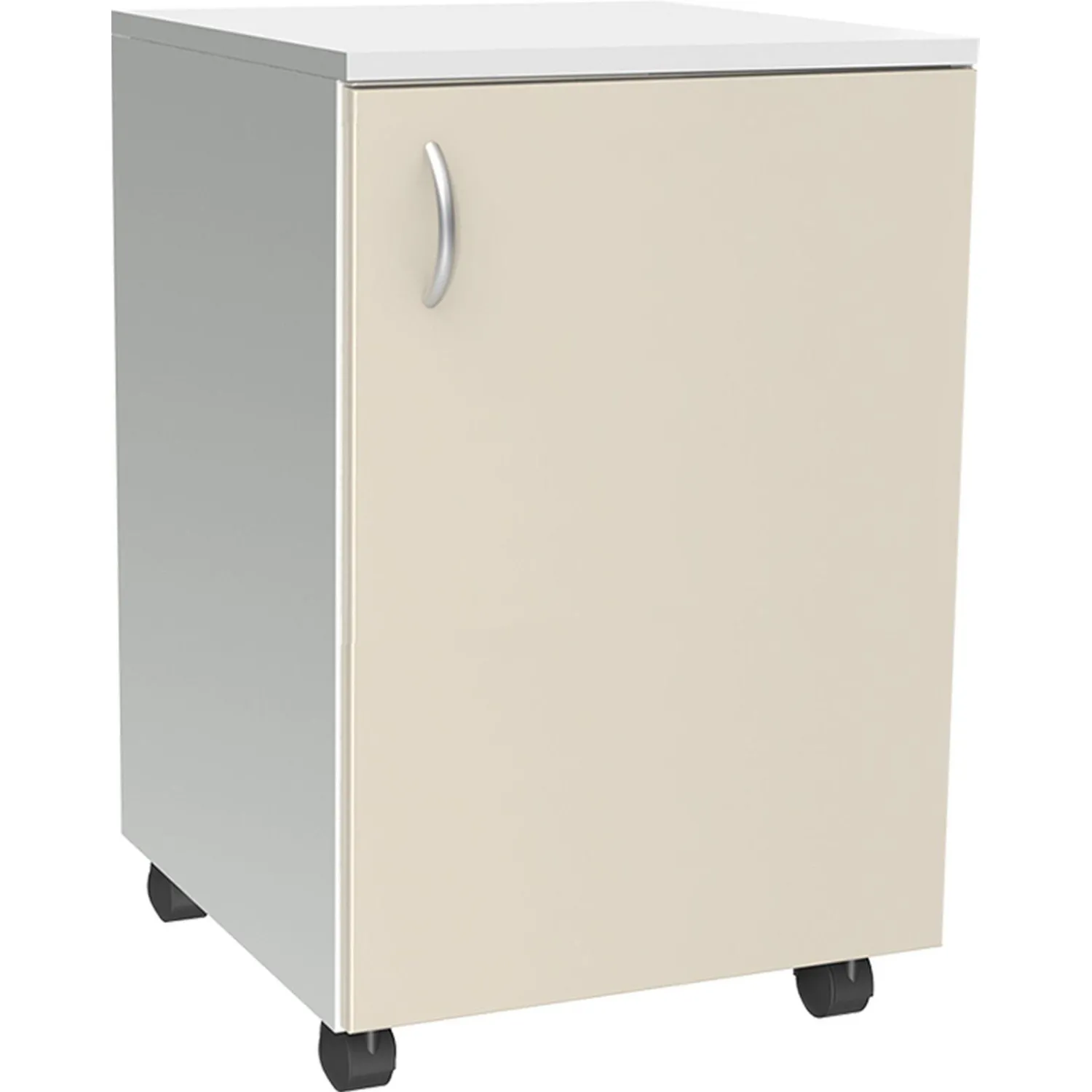 Тумба MEG_медицинская МД-103 корпус белый фасад бежевый