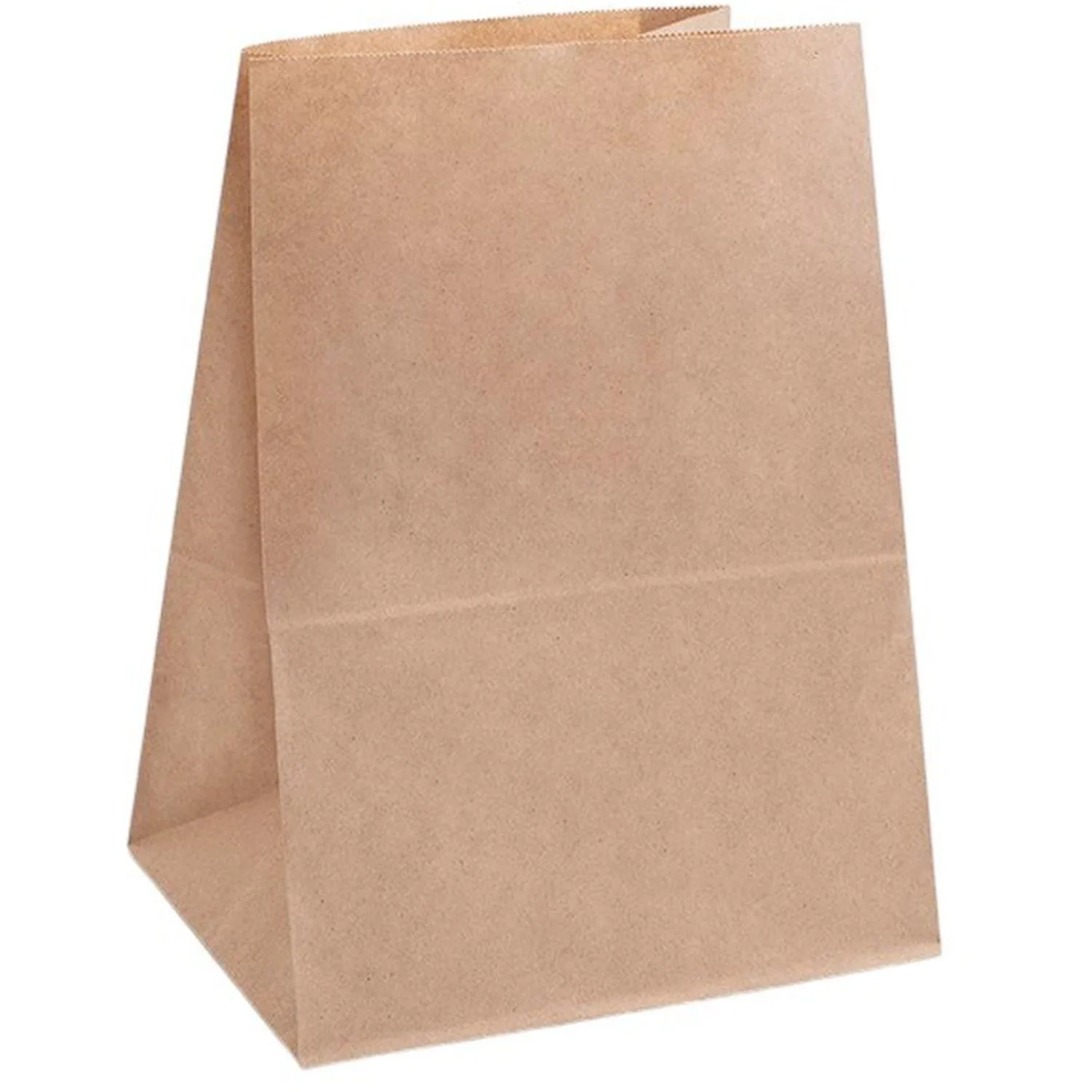 Пакет бумажный 180х120х290 мм, 50 гр/м2, прям.дно,крафт, 1000 шт/уп