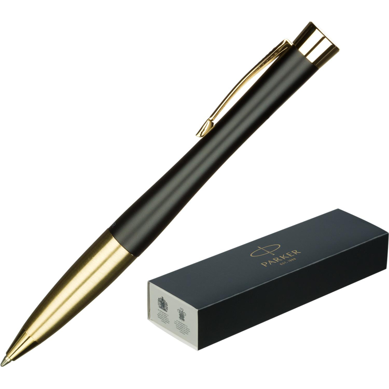 Ручка шариковая  Parker Urban Muted Black GT BP Twist,синий,Китай,2143640